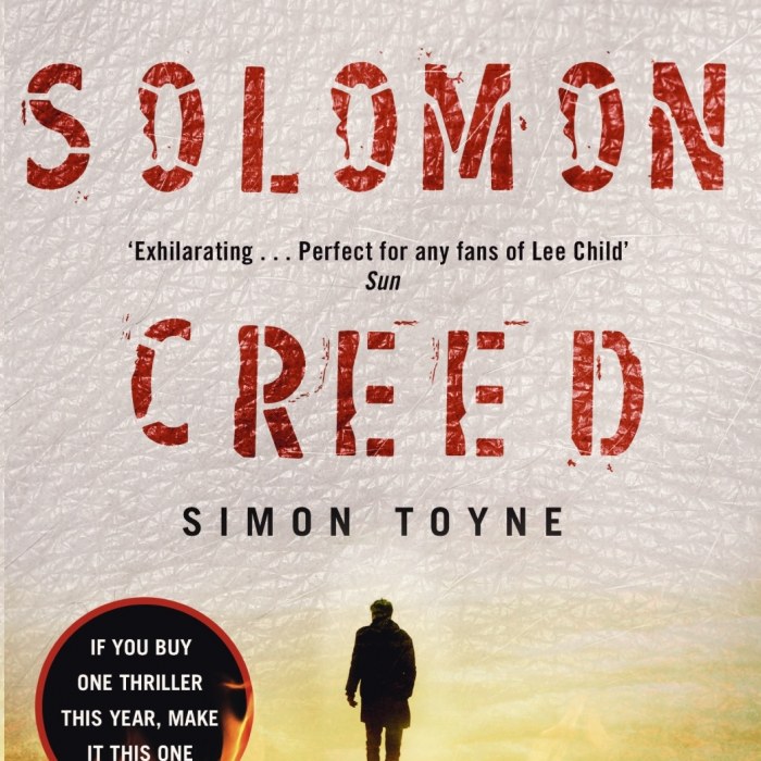 Solomon Creed - UK paperback reveal